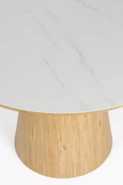 Clearance Zuiver Esstisch Almira Marmor Weiß