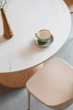 Clearance Zuiver Esstisch Almira Marmor Weiß