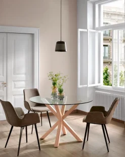 New Kave Home Esstisch Arya Ø 119 cm Esche