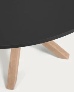 Kave Home Esstisch Arya Ø 120 cm Schwarz