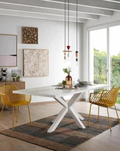 Hot Kave Home Esstisch Arya 180 x 100 cm Weiß