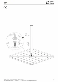 Kave Home Esstisch Brai