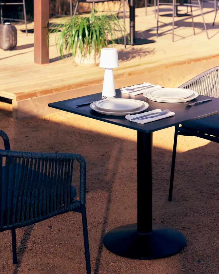 Clearance Kave Home Esstisch Esilda 68 x 68 cm Schwarz