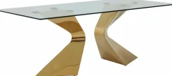 Hot KARE DESIGN Esstisch Gloria 200 x 100 cm Gold