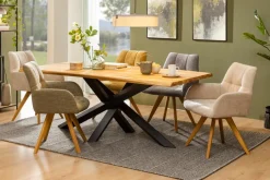 Discount G+K Esstisch Hawai 200 x 100 cm Wildeiche