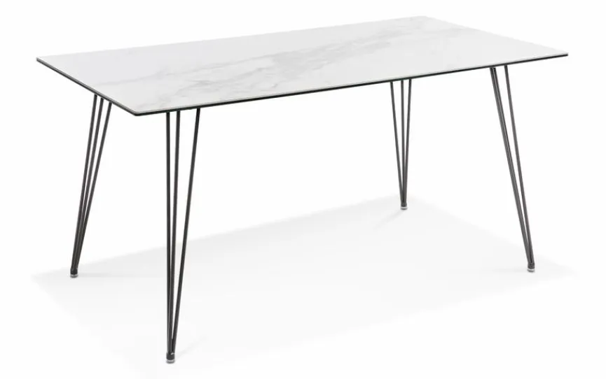 Hot Esstisch Leros 160 x 85 cm Weiß