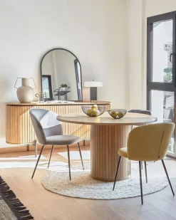 Discount Kave Home Esstisch Licia Ø 120 cm Natur