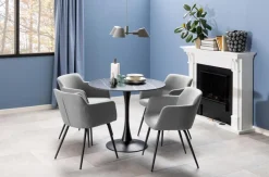 Sale Actona Esstisch Malta Ø 90 cm Schwarz