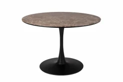 Clearance White Label Esstisch Maru Ø 110 cm Braun