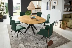 Outlet Musterring Esstisch mit Auszug Helmond Ø 120/170 cm Natur