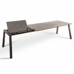 New Esstisch mit Auszug Alcudia 220 x 100 cm Braun