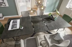 Discount set one by Musterring Esstisch mit Auszug Baltimore 200/250 x 100 cm Schwarz