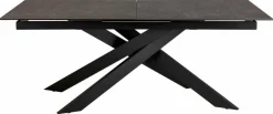 Discount set one by Musterring Esstisch mit Auszug Baltimore 200/250 x 100 cm Schwarz