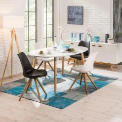 Actona Esstisch mit Auszug Belina 170/270 x 100 cm Weiß / Matt