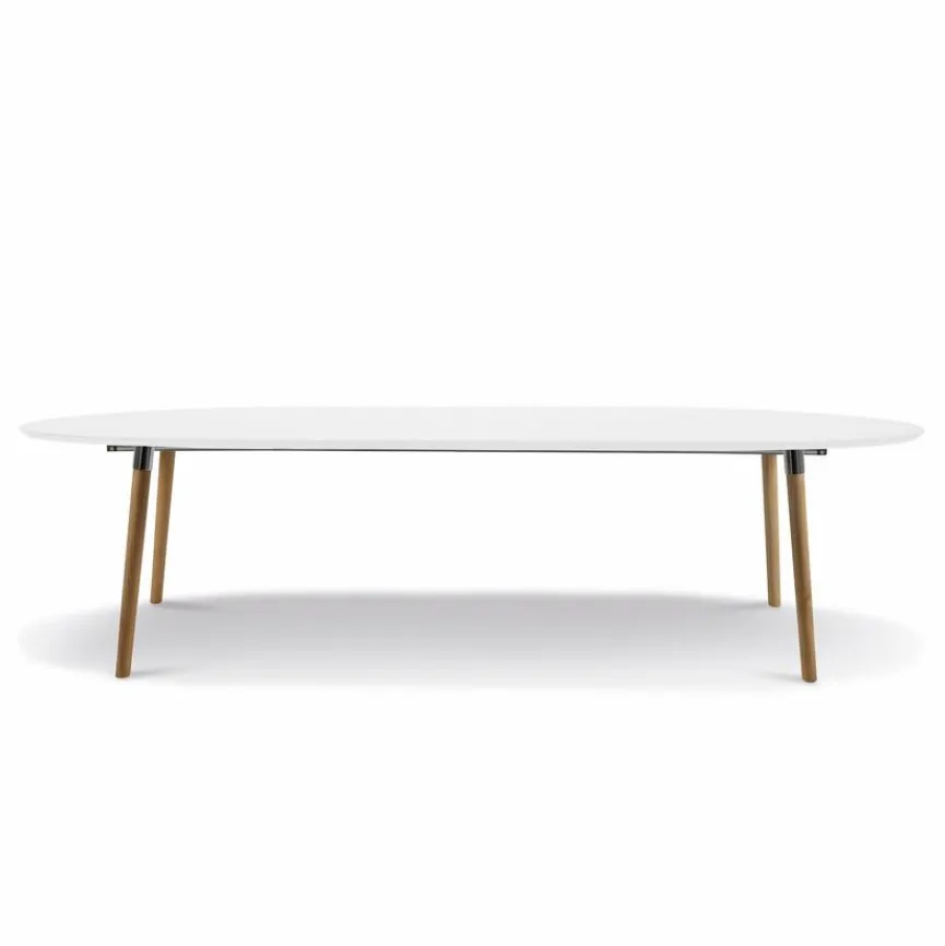 Actona Esstisch mit Auszug Belina 170/270 x 100 cm Weiß / Matt