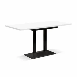 Best Mäusbacher Esstisch mit Auszug Bistro 120/160 x 70 cm Weiß / Matt