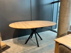 Best G+K Esstisch mit Auszug Charleston Ø 120/170 cm Wildeiche