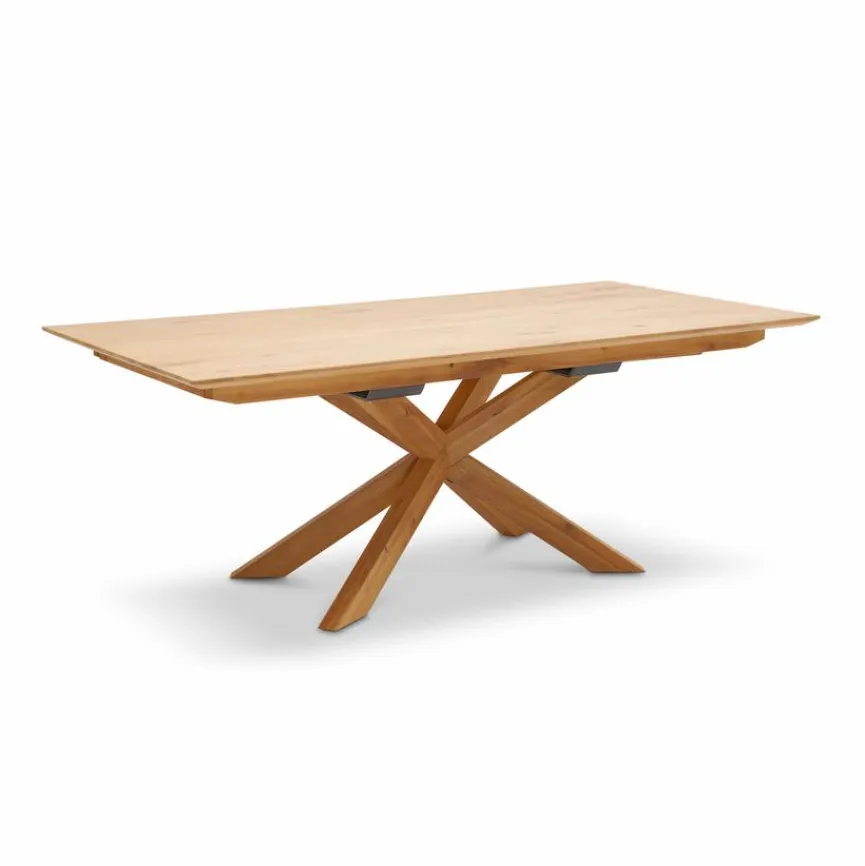 Hot Boegner Esstisch mit Auszug Frankfurt 200 x 100 cm Wildeiche Bianco