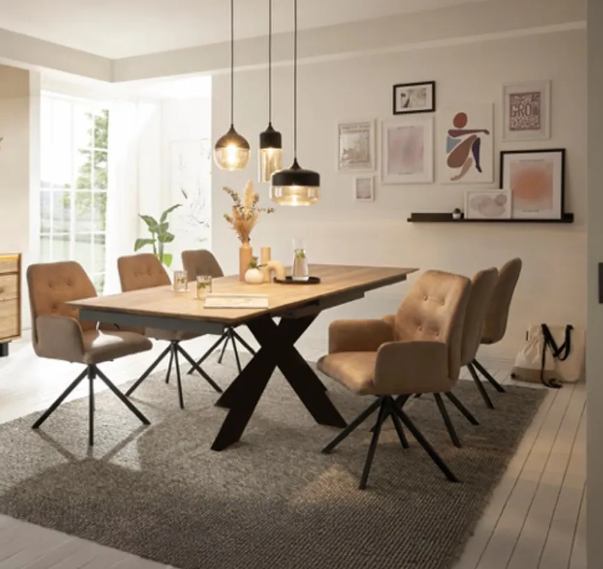 Outlet MAISON Esstisch mit Auszug Lansing 180/ 260 x 95 cm Wildeiche