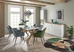 New set one by Musterring Esstisch mit Auszug New Atlanta 170/220 x 90 cm Ice