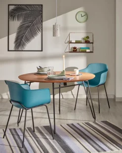 Kave Home Esstisch mit Auszug Novac Ø 120/200 cm