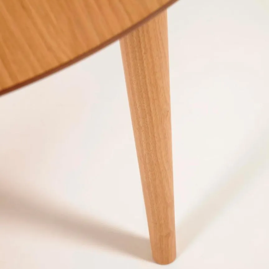 Discount Kave Home Esstisch mit Auszug Oakland Ø 120/200 cm Eiche