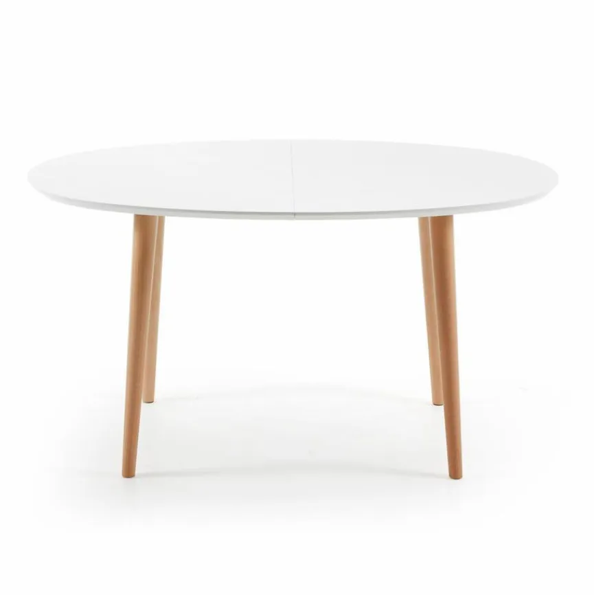 Hot Kave Home Esstisch mit Auszug Oakland 140/220 x 90 cm Weiß / Matt