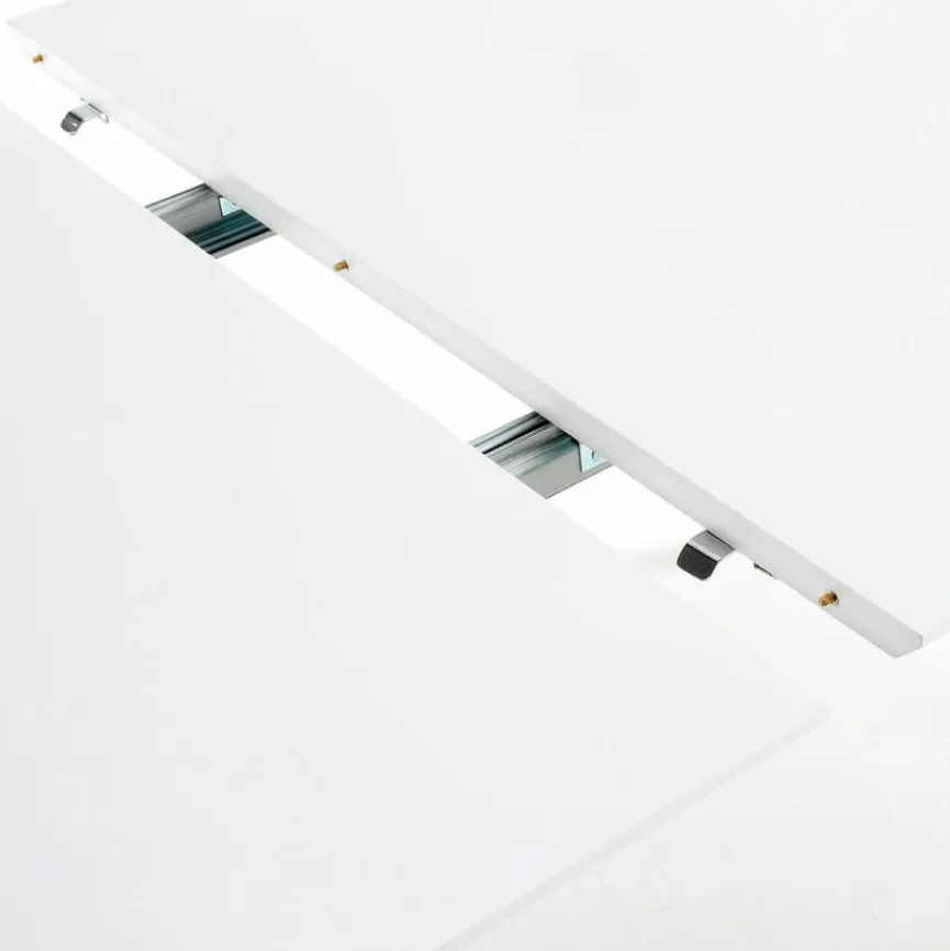 Best Kave Home Esstisch mit Auszug Oakland 120/200 x 90 cm Weiß / Matt