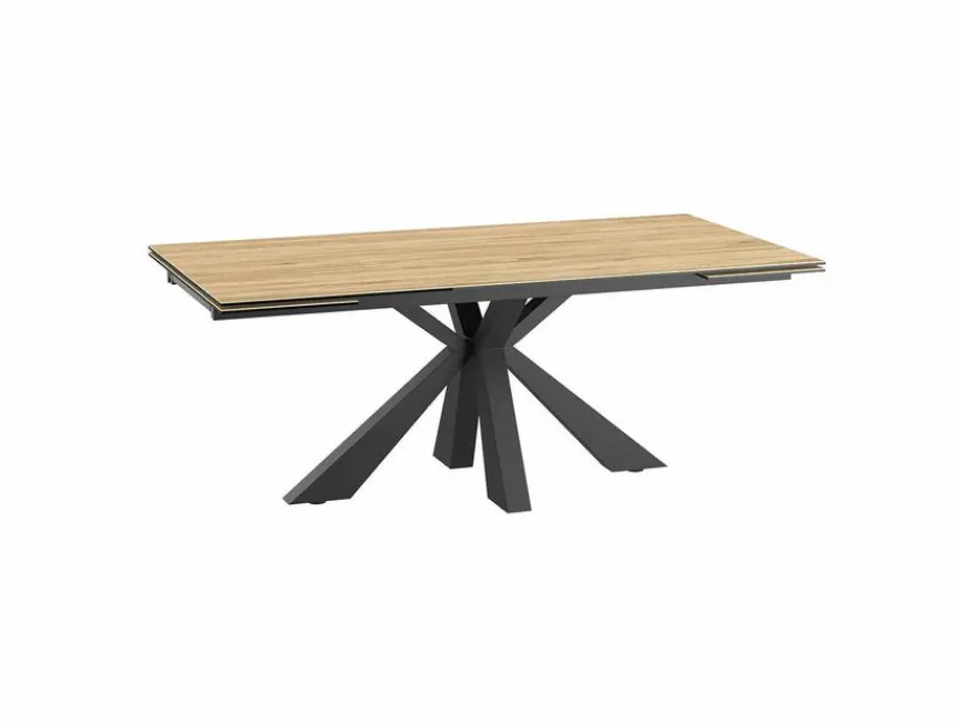 Clearance Akante Esstisch mit Auszug Ottawa 190/270 x 100 cm Eiche hell