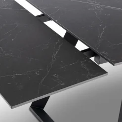 Sale Esstisch mit Auszug Salvador 160/240 x 90 cm Schwarz