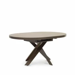 Kave Home Esstisch mit Auszug Vashiti 120/ 160 cm Braun