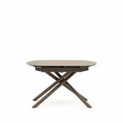 Outlet Kave Home Esstisch mit Auszug Yodalia 130/190 x 100 cm Braun
