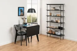 Clearance Actona Esstisch mit Klappen Roxby 80/120 x 80 cm Schwarz