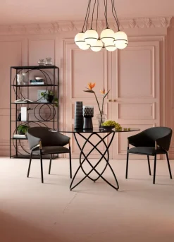 KARE DESIGN Esstisch Molekular 85673 Ø 120 cm Schwarz