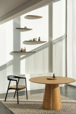 Clearance GAZZDA Esstisch Mushroom Ø 126 cm Eiche