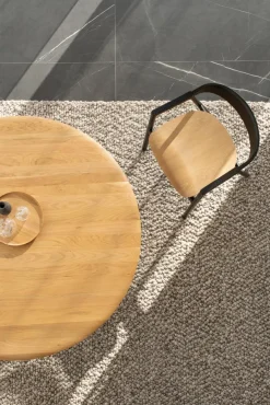 Clearance GAZZDA Esstisch Mushroom Ø 126 cm Eiche