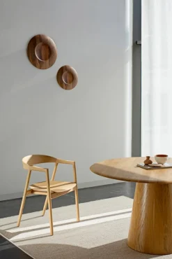 Clearance GAZZDA Esstisch Mushroom Ø 126 cm Eiche