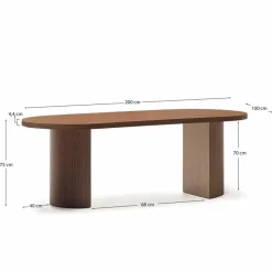 Kave Home Esstisch Nealy 200 x 100 cm