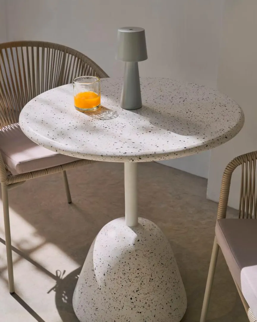 Best Kave Home Esstisch Saura Ø 70 cm Weiß