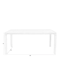 Zuiver Esstisch Storm 160 x 90 cm