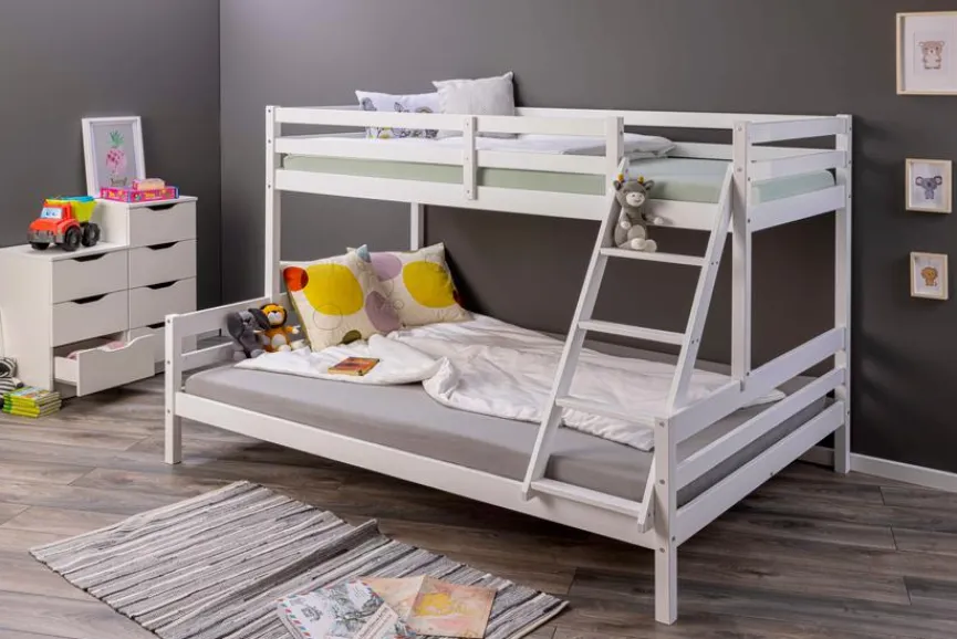 Best Inter Link Etagenbett Sleepy Cloud 140/90x200 cm Weiß