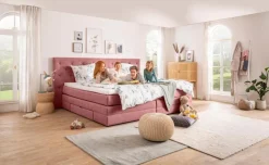 Clearance Ergodream Familienbett Lund 240 x 200 cm Merlot