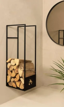 Online Spinder Design Feuerholzsammler Lumber Schwarz