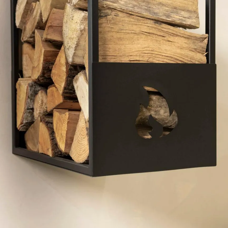 Online Spinder Design Feuerholzsammler Lumber Schwarz