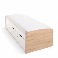 Best BEGABINO Funktionsbett Nessi 90 x 200 cm Eiche Sonoma