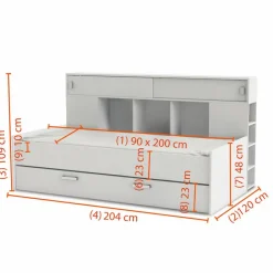 Kinder demeyere Funktionsbett Sherwood 90 x 200 cm
