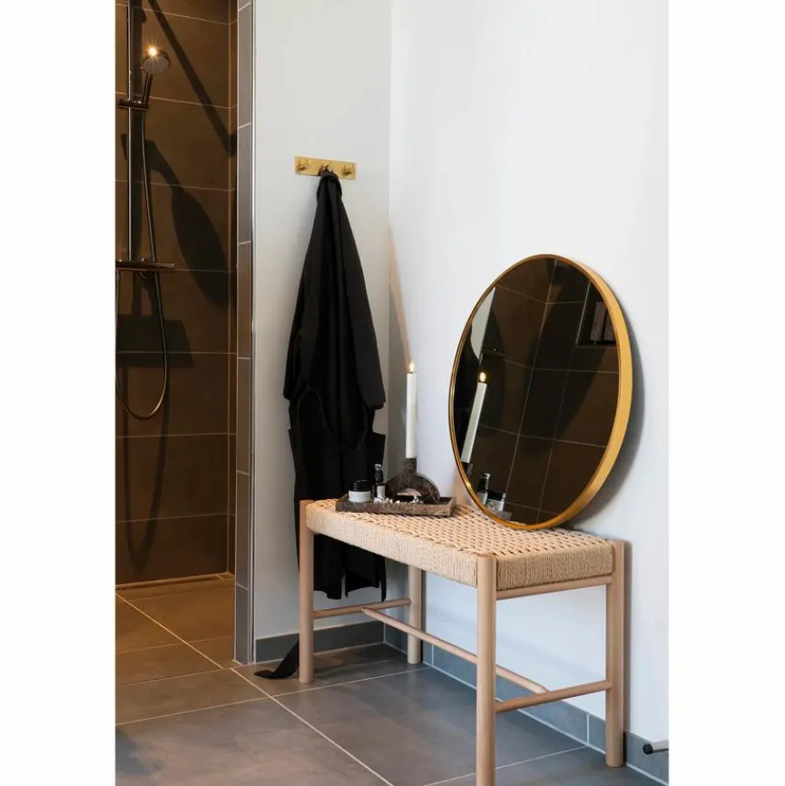 New Garderobenbank Abano Braun