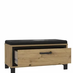 Clearance FORTE Garderobenbank Farida Artisan-Eiche