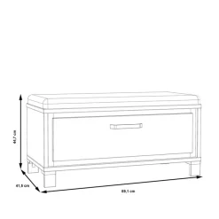 Clearance FORTE Garderobenbank Farida Artisan-Eiche