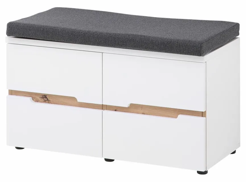 Best Innostyle Garderobenbank Memphis Weiß